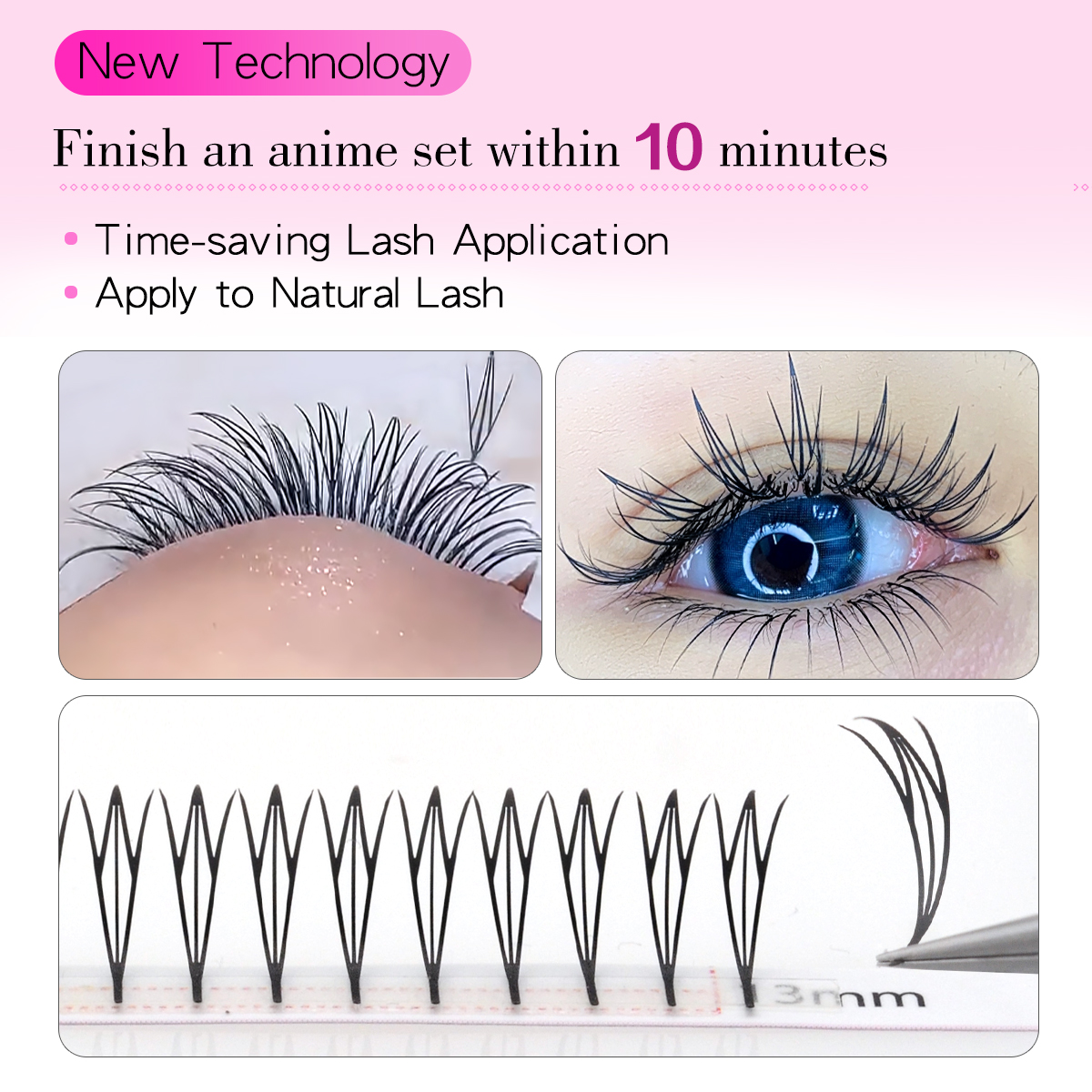 ラッシュオンリー コミックフェアリー ミンクまつげエクステ  - Eyelash Extension Anime のレビューと価格