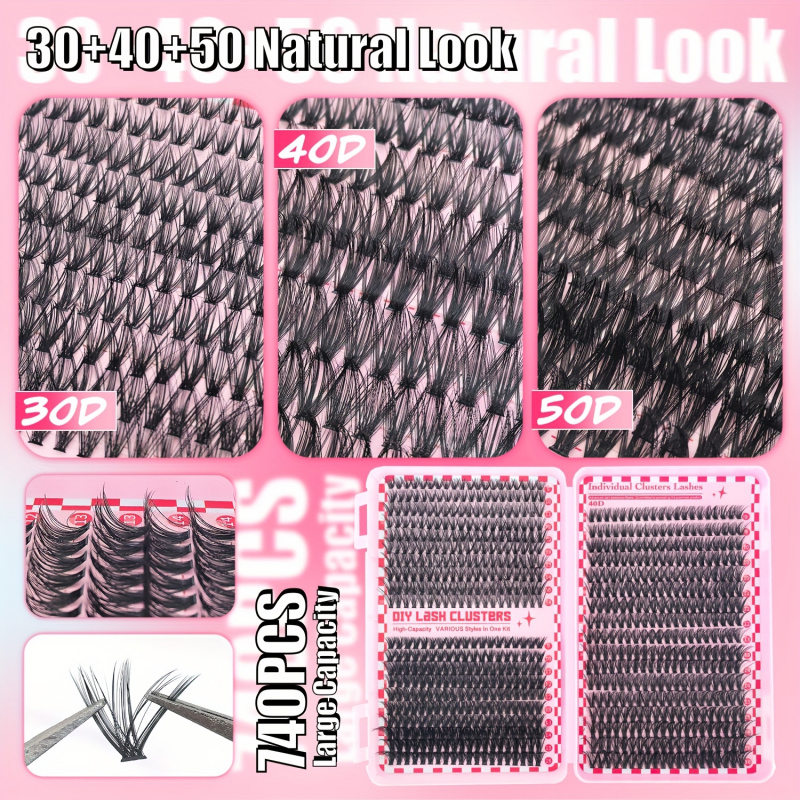 740/200個クラスターまつげエクステンションキット、2- - Eyelash Extension Equipment のレビューと価格