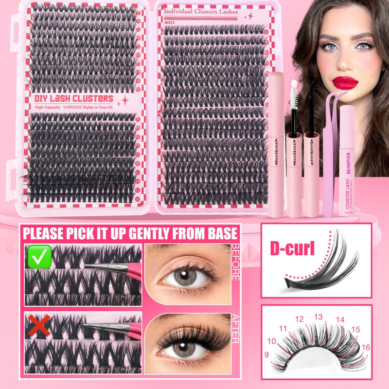 740/200個クラスターまつげエクステンションキット、2- - Eyelash Extension Equipment のレビューと価格