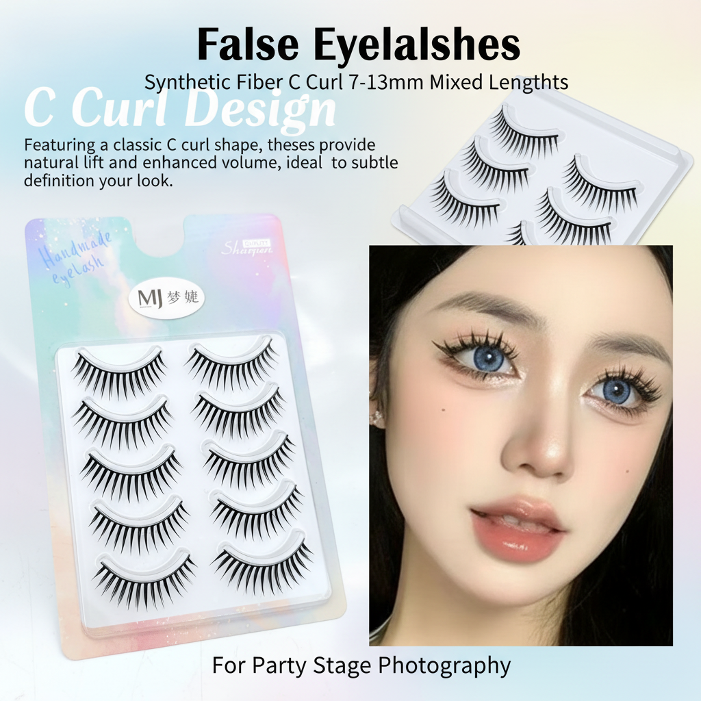 劇的なつけまつげマンガスタイル C カール合成繊維まつげパー - Eyelash Extension Korean Style のレビューと価格