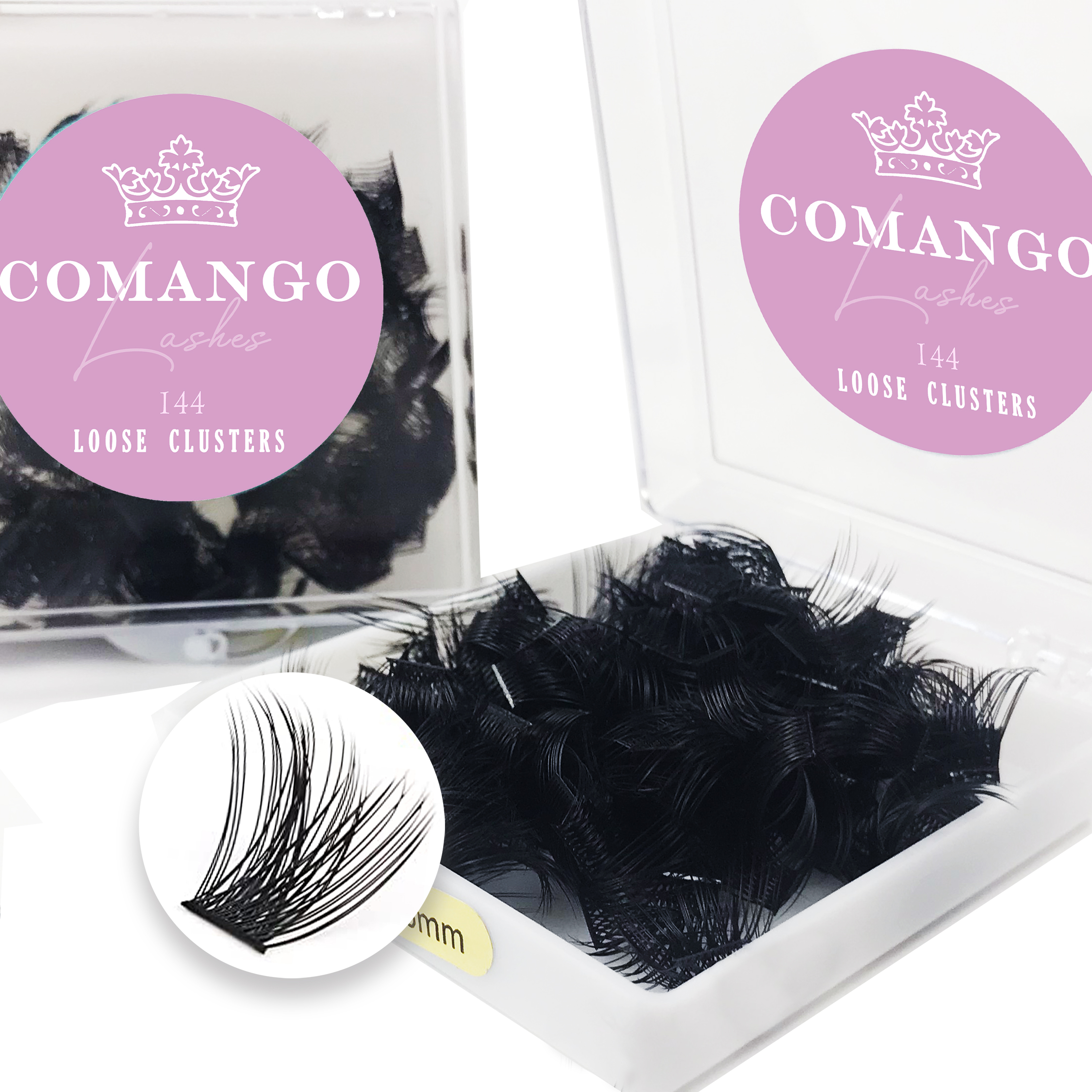 CoMango ルースラッシュクラスター 144 個 C/D - Eyelash Extension Anime のレビューと価格