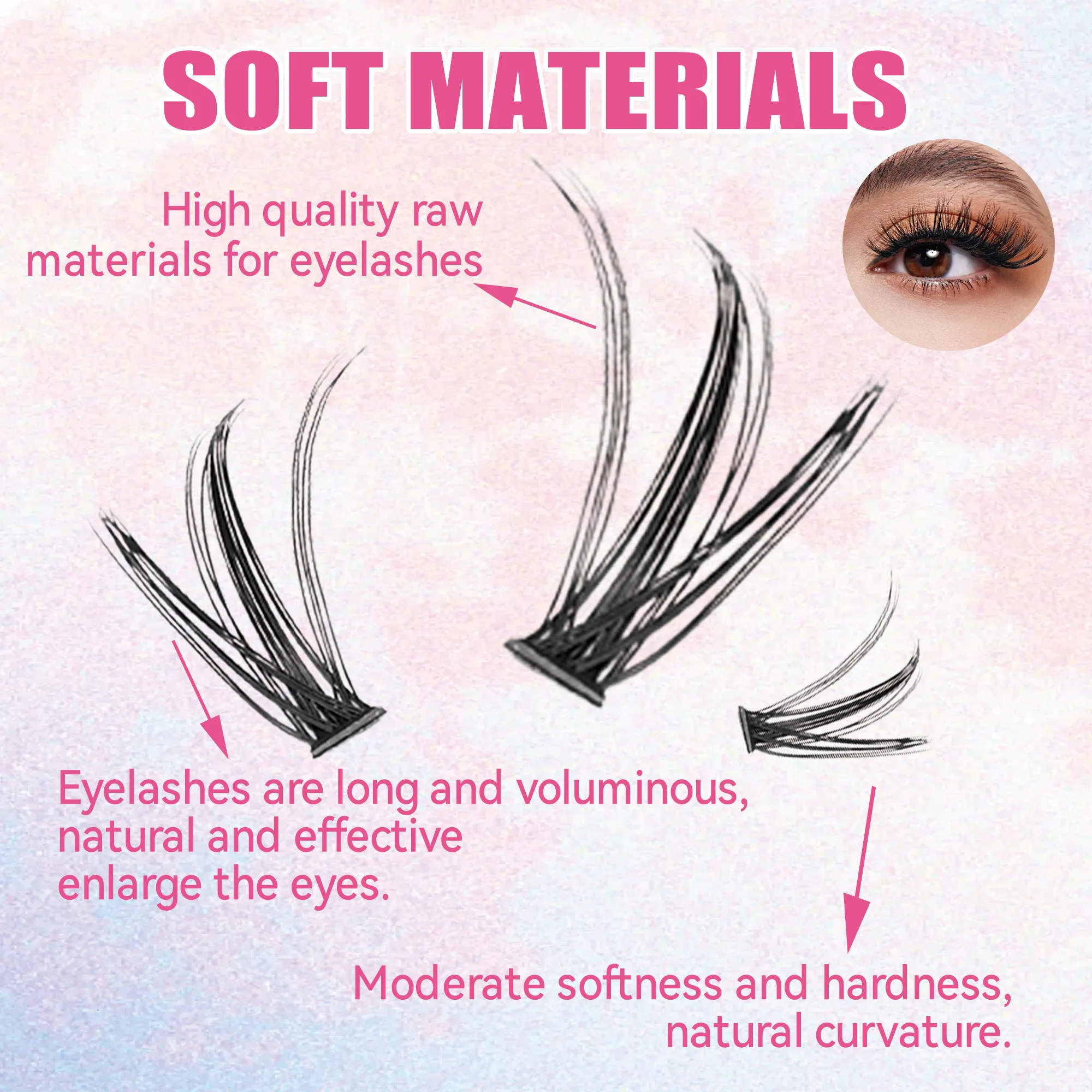 まつげ200本セット、クラスターラッシュボンド＆シール、メイ - Eyelash Extension Equipment のレビューと価格
