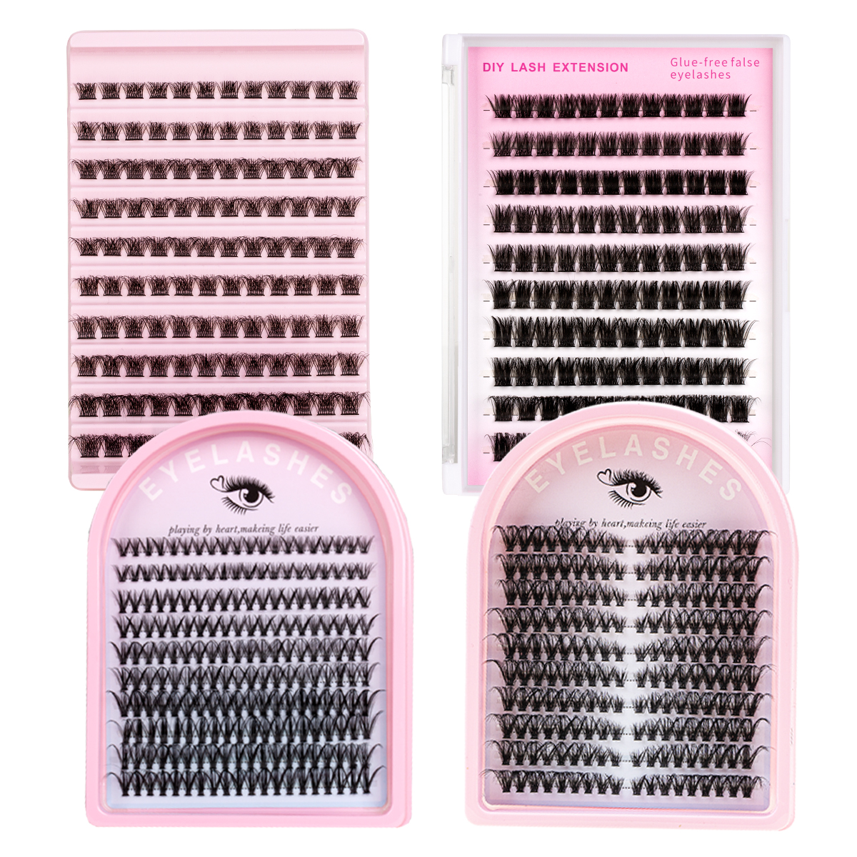 混合長さDカールDIYまつげエクステ個別まつげキットソフトナ - Eyelash Extension Equipment のレビューと価格