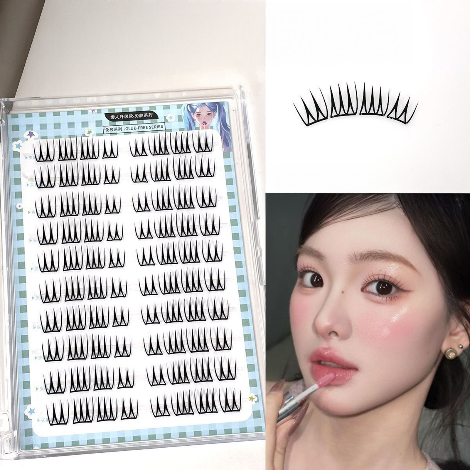 自己粘着式つけまつげ韓国ガールグループスタイル 10/30  - Eyelash Extension Korean Style のレビューと価格
