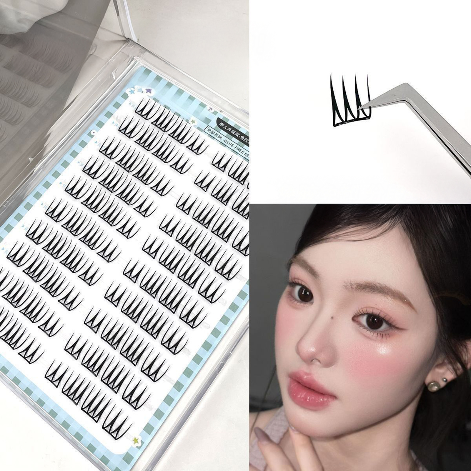 自己粘着式つけまつげ韓国ガールグループスタイル 10/30  - Eyelash Extension Korean Style のレビューと価格