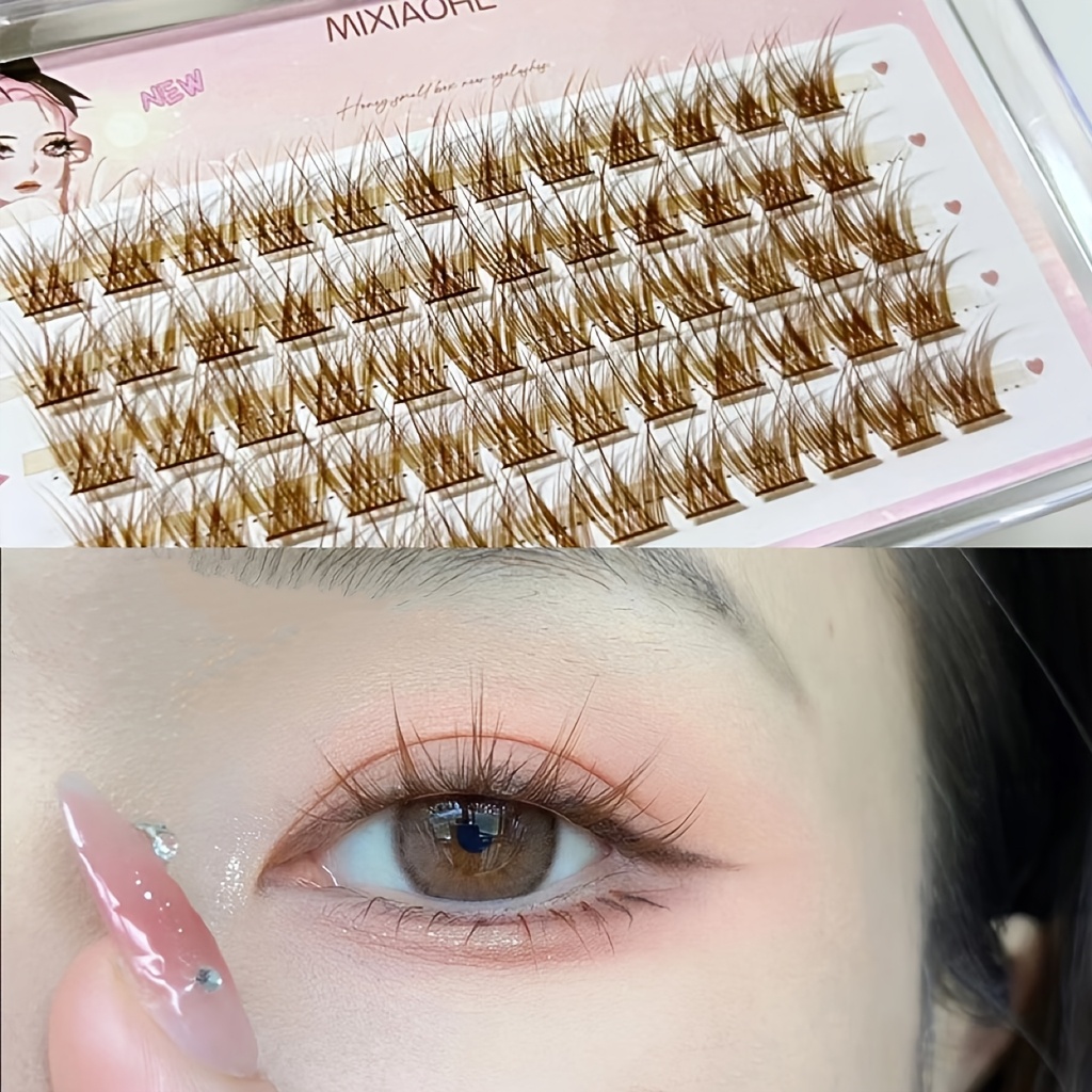 ミクシャオヘ カラフルまつげ 60束 簡単装着 ナチュラルマ - Eyelash Extension Anime のレビューと価格