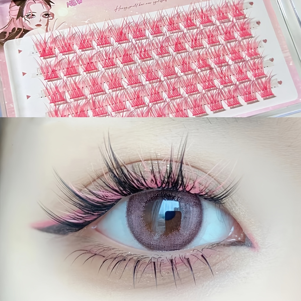 ミクシャオヘ カラフルまつげ 60束 簡単装着 ナチュラルマ - Eyelash Extension Anime のレビューと価格