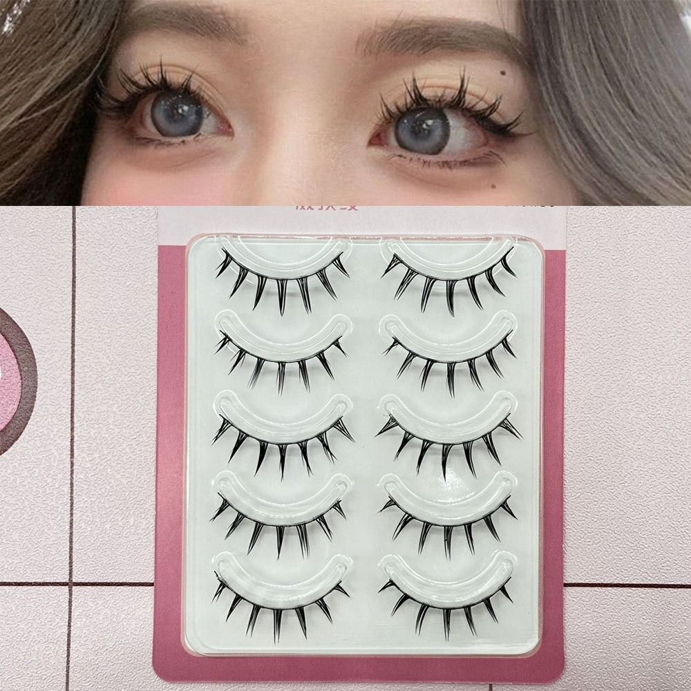 5ペアパック 日本製 コスプレ用つけまつげ ドラマチックな厚 - Eyelash Extension Anime のレビューと価格