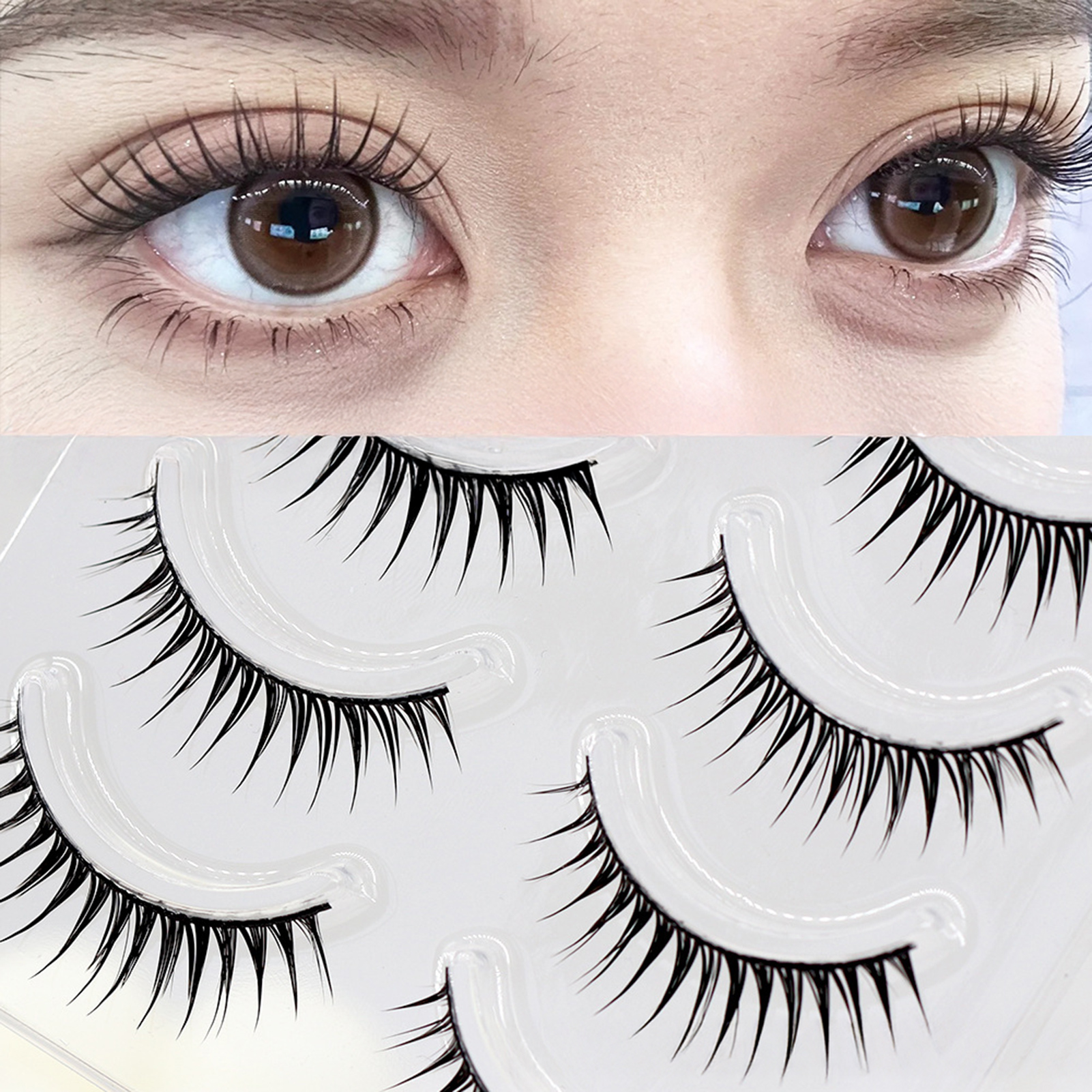 5 ペア韓国スタイルつけまつげマンガガールグループ偽まつげボ - Eyelash Extension Korean Style のレビューと価格