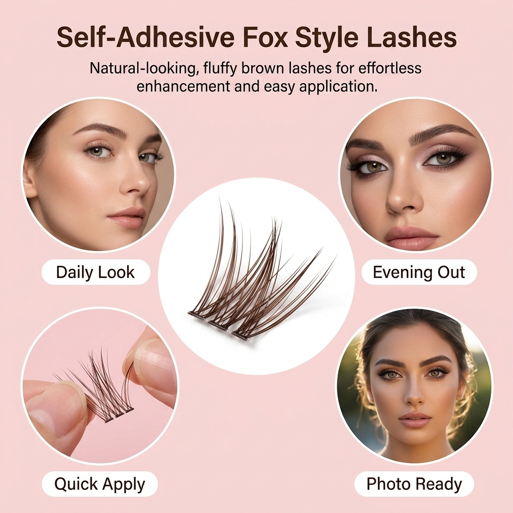 10列のディープブラウンバニーつけまつげ、ナチュラルふわふわ - Eyelash Extension Japan のレビューと価格