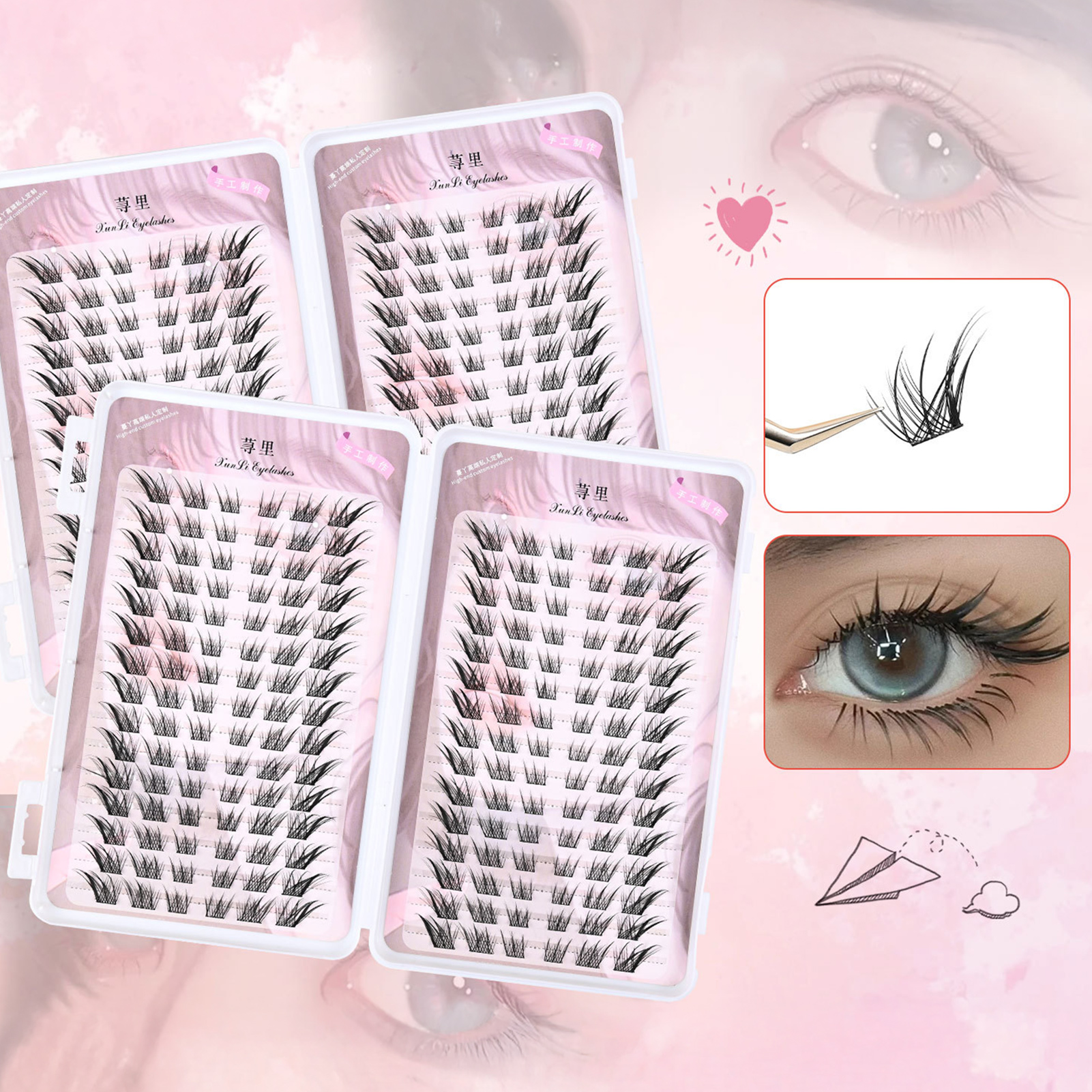 30列 3D ウィスピー ふわふわ フェイクまつげ クラスタ - Eyelash Extension Supernatural のレビューと価格
