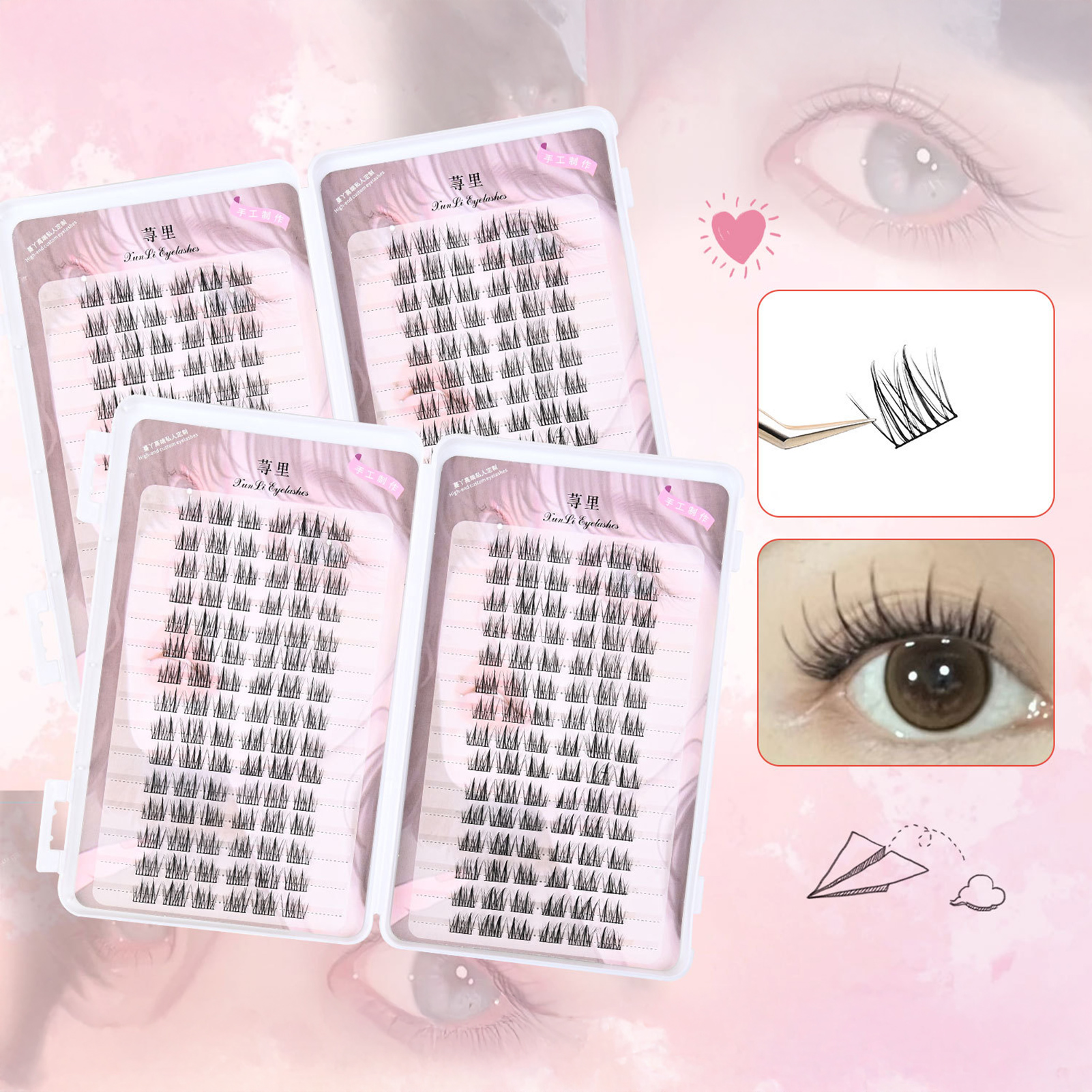30列 3D ウィスピー ふわふわ フェイクまつげ クラスタ - Eyelash Extension Supernatural のレビューと価格