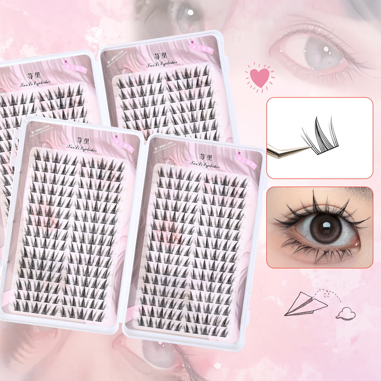 30列 3D ウィスピー ふわふわ フェイクまつげ クラスタ - Eyelash Extension Supernatural のレビューと価格