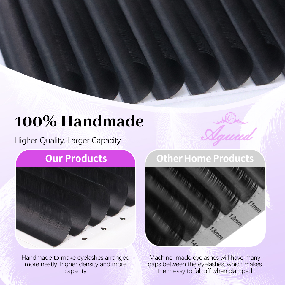 AGUUD 5 トレイ/ロット新しいスーパーマットブラック個 - Eyelash Extension Supernatural のレビューと価格