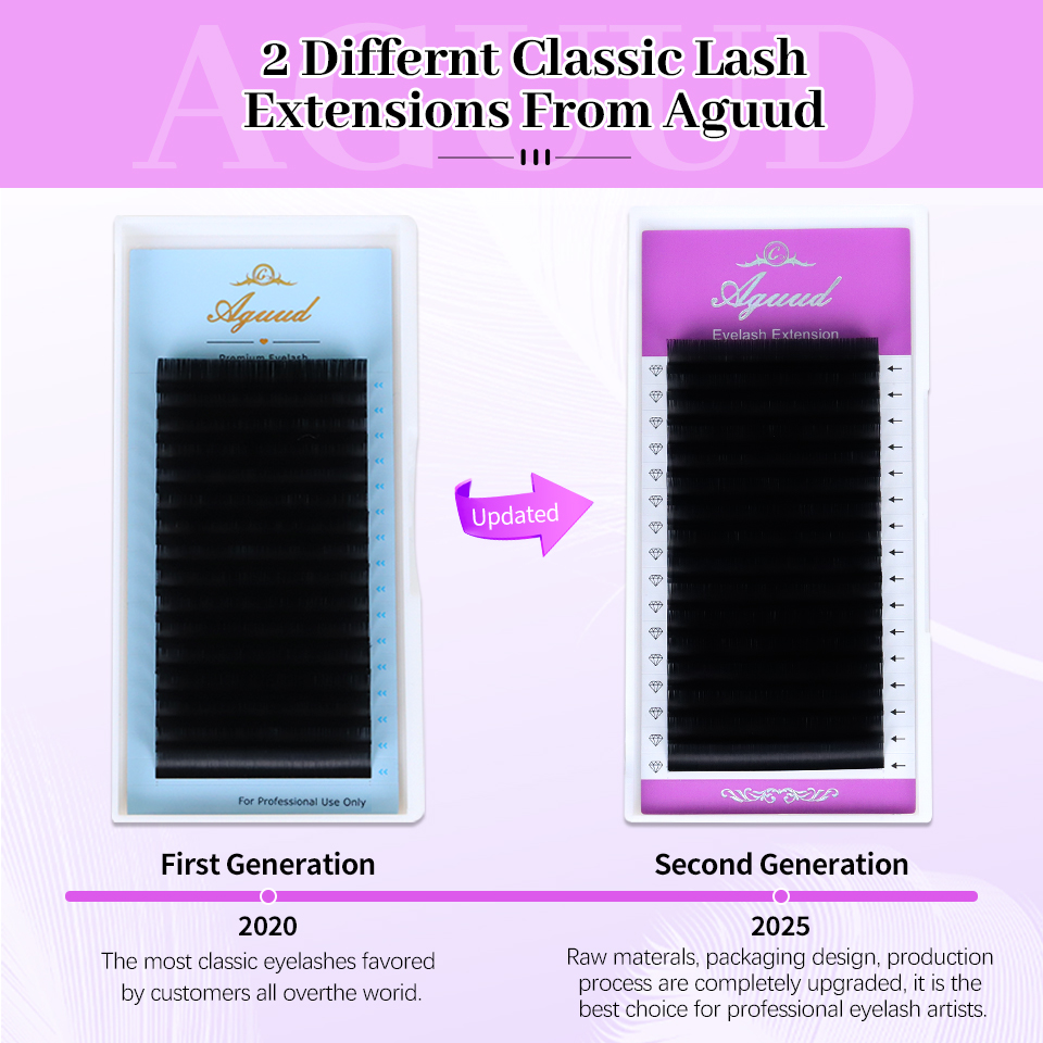 AGUUD 5 トレイ/ロット新しいスーパーマットブラック個 - Eyelash Extension Supernatural のレビューと価格