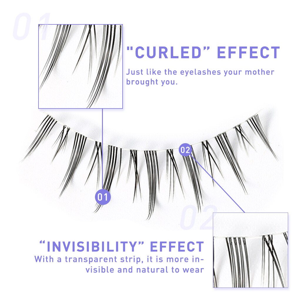 3D まつげ既成ファン A/M 形状スパイククラスターまつげ - Eyelash Extension Supernatural のレビューと価格