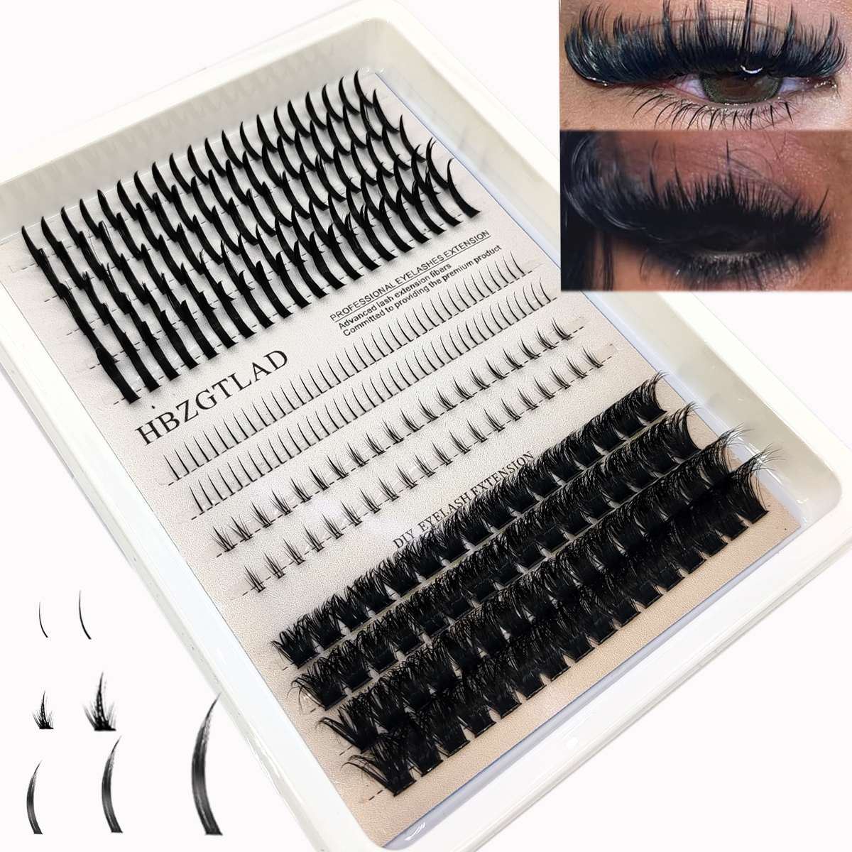 HBZGTLAD つけまつげ 80D/100D つけまつげク - Eyelash Extension Anime のレビューと価格