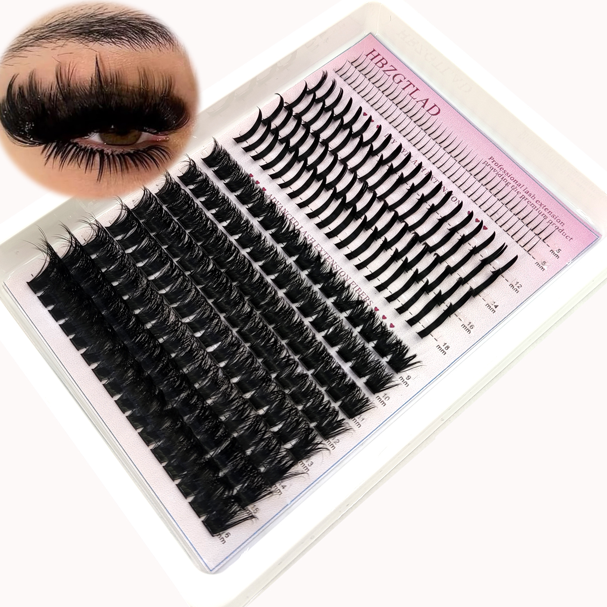 HBZGTLAD つけまつげ 80D/100D つけまつげク - Eyelash Extension Anime のレビューと価格