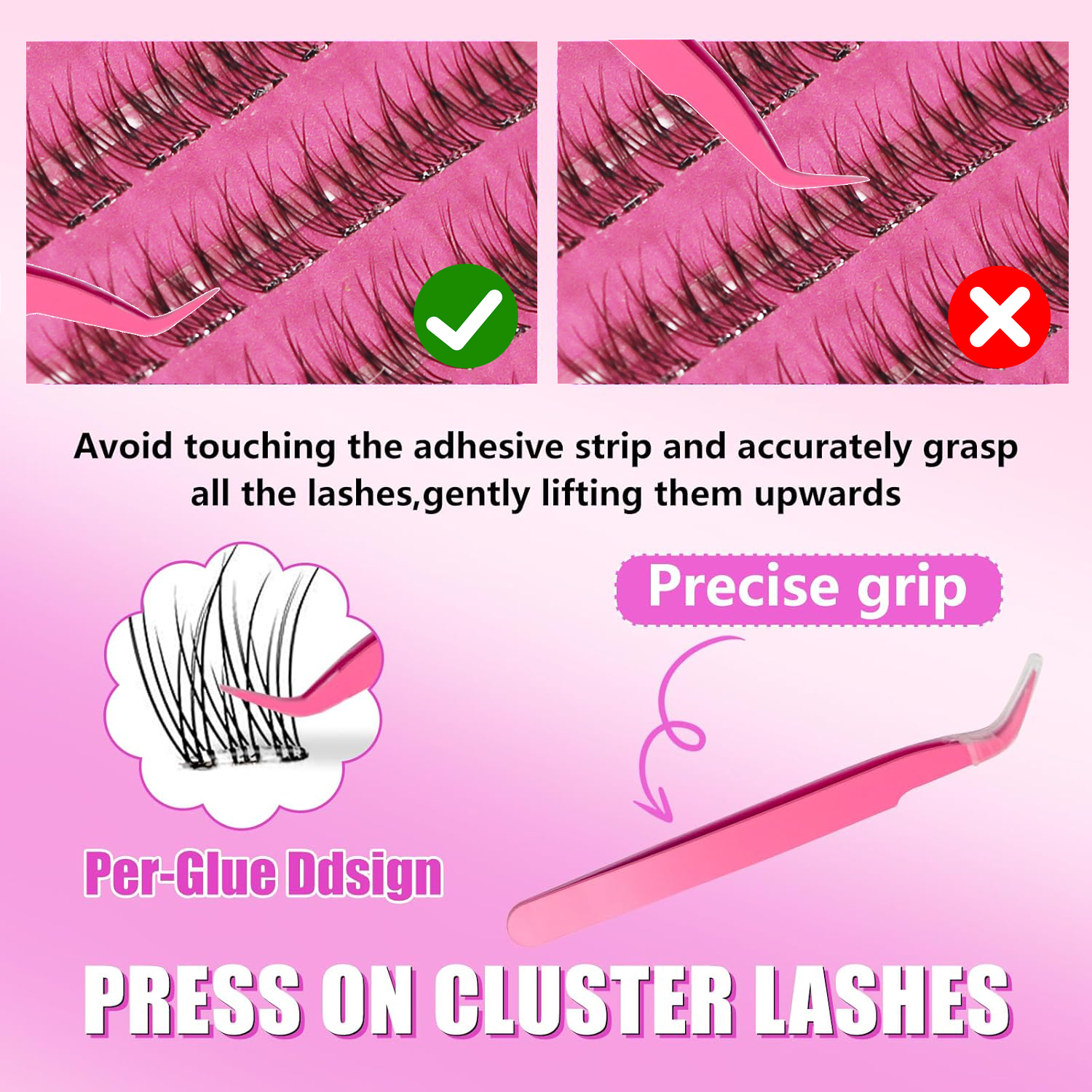 自己粘着式つけまつげ、プレスオンまつげクラスター、ウィスピー - Eyelash Extension Equipment のレビューと価格