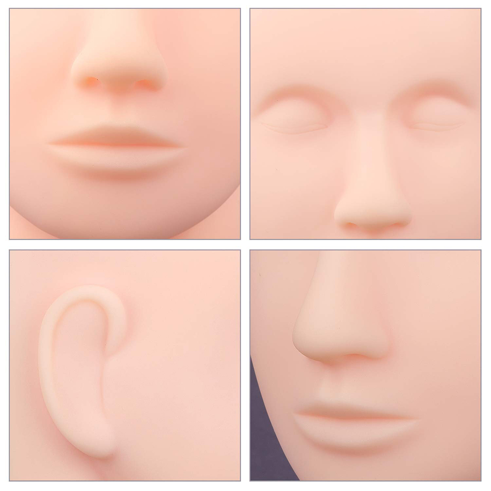 柔らかいゴム製のマネキンヘッド,まつげエクステ,メイクアップ - Eyelash Extension For Men のレビューと価格
