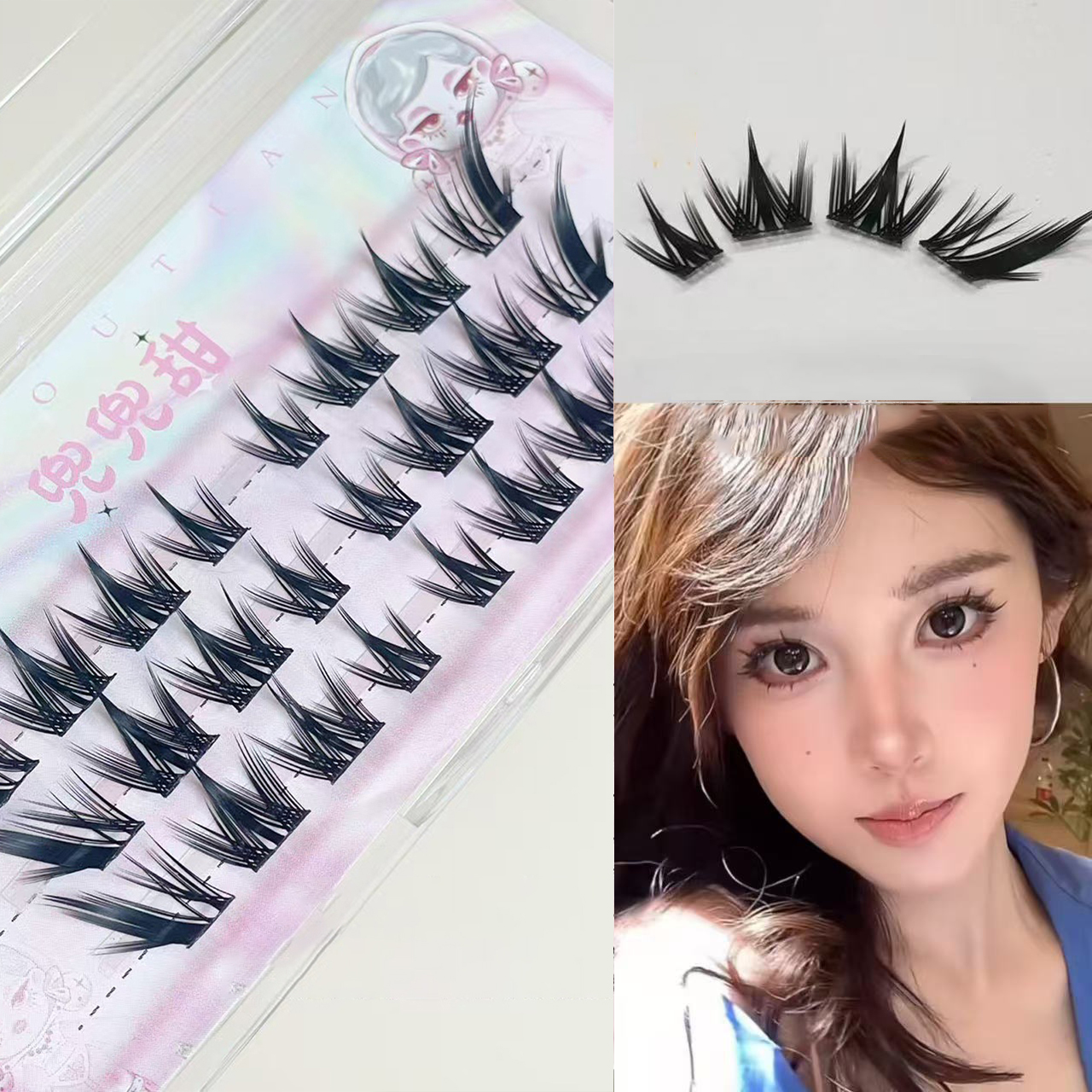 3/10 行コミック偽まつげフライフィッシュテールスタイル  - Eyelash Extension Korean Style のレビューと価格