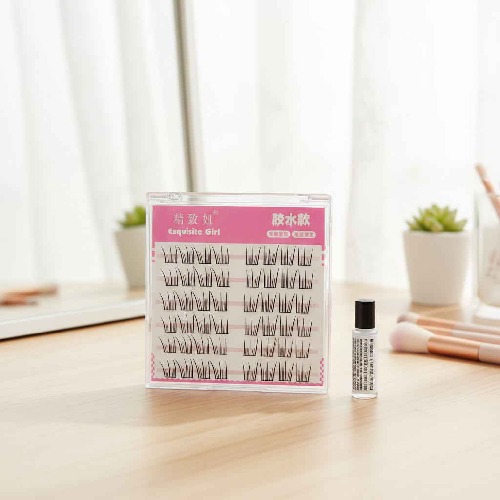 韓国風つけまつげ、接着剤不要、ナチュラル、軽量、ソフト、DI - Eyelash Extension Korean Style のレビューと価格